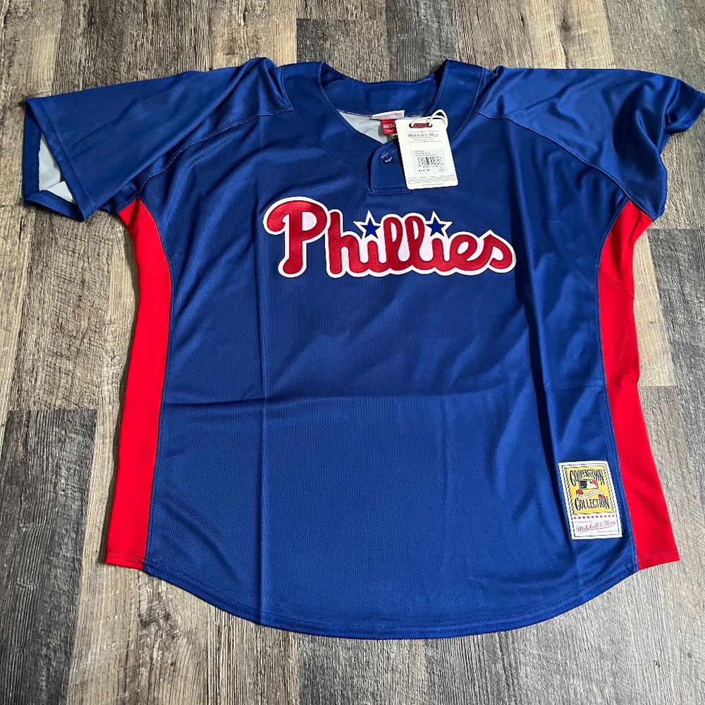 Mitchell & Ness Philadelphia Phillies Roy Halladay #34 Blue Jersey NWT